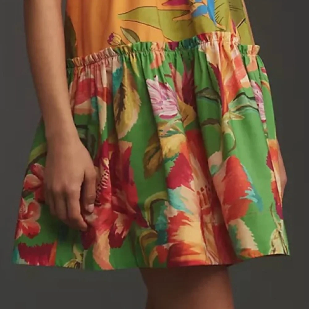 NEW Farm Rio Foliage Mix Mini Dress